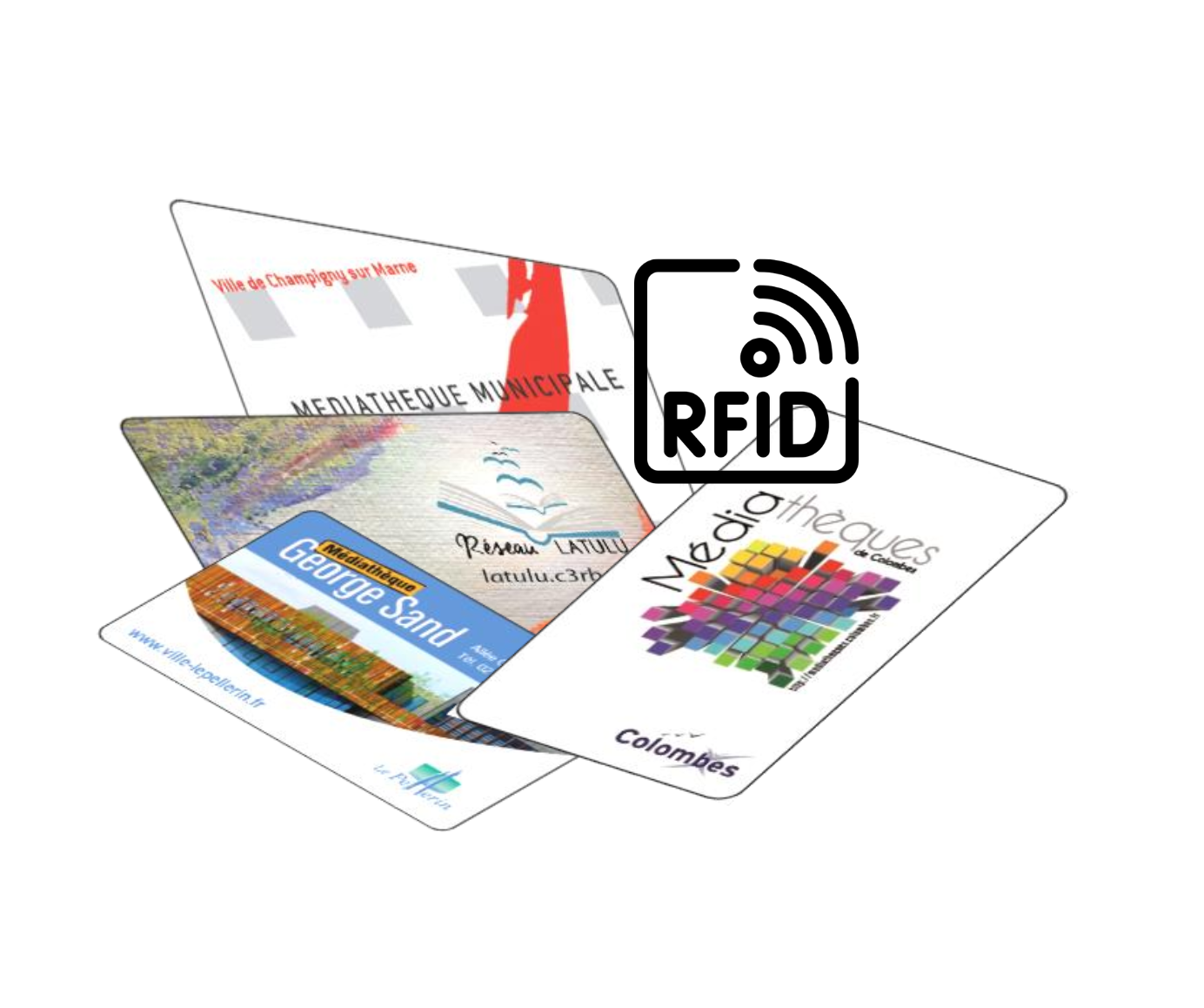 Cartes médiathèques RFID