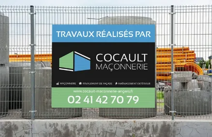 Panneau chantier Cocault maconnerie
